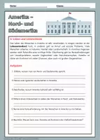 Vorschau - Arbeitsblätter - Amerika - Nord- und Südamerika als Kontinente - Arbeitsblätter mit Lösungen - Erdkunde Klasse 5 - Seite 2