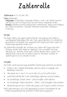 Vorschau - Arbeitsblätter - Zahlenrolle von 1 bis 20 / 99 oder 999 - Seite 1