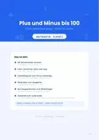 Vorschau - Arbeitsblätter - Plus und Minus bis 100: Ohne Zehnerübergang – Schritt für Schritt für die 2. Klasse (Addition, Subtraktion) - Deckblatt