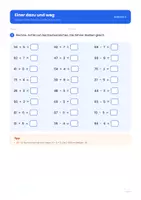 Vorschau - Arbeitsblätter - Plus und Minus bis 100: Ohne Zehnerübergang – Schritt für Schritt für die 2. Klasse (Addition, Subtraktion) - Seite 2