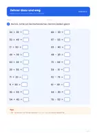 Vorschau - Arbeitsblätter - Plus und Minus bis 100: Ohne Zehnerübergang – Schritt für Schritt für die 2. Klasse (Addition, Subtraktion) - Seite 3