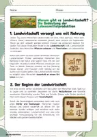 Vorschau - Arbeitsblätter - Landwirtschaft - Unterrichtsreihe mit 10 Infotexten, Aufgaben & Lösungen - Erdkunde Klasse 5/6 - Seite 2
