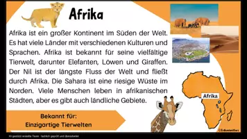 Vorschau - Arbeitsblätter - Kontinente und Ozeane - Lernkarten und Arbeitsblätter mit Lösungen - Erdkunde Klasse 5 bis 8 - Seite 2