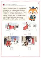 Vorschau - Arbeitsblätter - Sankt Martin Klasse 2 | St. Martin Klasse 1 | Deutsch Lesen Silben Anlaute | Bildgeschichte | Laterne - Seite 1