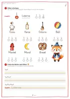 Vorschau - Arbeitsblätter - Sankt Martin Klasse 2 | St. Martin Klasse 1 | Deutsch Lesen Silben Anlaute | Bildgeschichte | Laterne - Seite 3