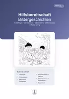 Vorschau - Bildkarten - Hilfsbereitschaft | 5 Bildergeschichten Klasse 3–4 | Schreiben mit Hilfen & Lösungen - Deckblatt