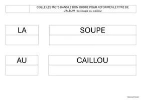 Aperçu - Feuilles d'exercices - Exploitation pédagogique LA SOUPE AU CAILLOU - Page 1