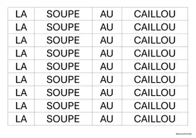 Aperçu - Feuilles d'exercices - Exploitation pédagogique LA SOUPE AU CAILLOU - Page 2