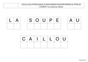 Aperçu - Feuilles d'exercices - Exploitation pédagogique LA SOUPE AU CAILLOU - Page 3