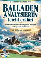 Vorschau - Arbeitsblätter - Balladen analysieren Klasse 7 8 - Deckblatt