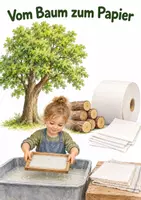 Vorschau - Experimente - Vom Baum zum Papier - Sachprojekt für Kita & Vorschule - Deckblatt