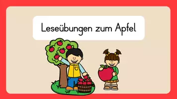 Vorschau - Spiele - Lesespiel Apfel - "Ich habe ... Wer hat ...?" - Seite 1