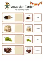 Vista previa - Tarjetas / Manipulativos - Vocabulari tardor. Inicial - prelectors - Portada