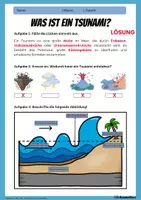 Vorschau - Arbeitsblätter - Tsunami - Arbeitsblatt mit Lösungen - Erdkunde Klasse 6/7 Sek I - Seite 2
