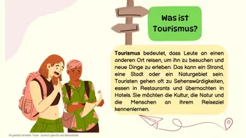 Vorschau - Präsentationen/Tafelbilder - Tourismus - Lernkarten zum Thema Tourismus, Touristen & Urlaub - Erdkunde für die Sek 1 - Seite 1