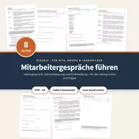 Vorschau - Lehrpläne/Lehrermaterial - Mitarbeitergespräch Kita – Leitfaden - Deckblatt
