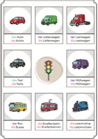 Vorschau - Spiele - Wortschatzpuzzle - Im Verkehr | DaZ | Anfangsunterricht | Deutsch (32 Bildkarten) - Seite 3
