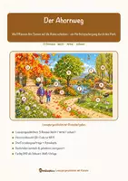 Vorschau - Arbeitsblätter - Der Ahornweg – Lesespurgeschichte mit Rätselaufgaben (Klasse 3) - Seite 1
