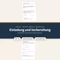 Vorschau - Lehrpläne/Lehrermaterial - Einladung und Elternvorbereitung Gespräch - Deckblatt