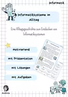 Vorschau - Arbeitsblätter - Informatiksysteme im Alltag | Eine Geschichte mit Aufgaben - Deckblatt