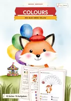 Vorschau - Arbeitsblätter - Farben Englisch Klasse 3 | Colours Englisch | Farben auf Englisch Arbeitsblätter | Vocabulary Worksheets | Englisch Grundschule - Deckblatt