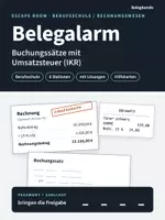 Vorschau - Stationenlernen - Escape Room Buchungssätze USt Berufsschule Rechnungswesen - Deckblatt