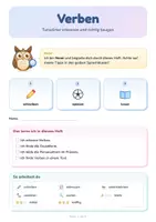 Vorschau - Arbeitsblätter - Verben erkennen & konjugieren | Präsens und Personalformen | Grammatik Klasse 5/6 | mit Lösungen - Deckblatt