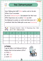 Vorschau - Arbeitsblätter - Das Zehnersystem - Lückentext & Übungen - Seite 3