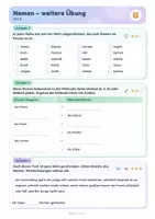 Vorschau - Arbeitsblätter - Nomen üben | Artikel, Mehrzahl & Oberbegriffe | Arbeitsblatt Deutsch Klasse 5/6 | mit Lösungen - Seite 1