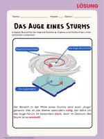 Vorschau - Arbeitsblätter - Wirbelsturm - Aufbau und Auge des Sturms - Arbeitsblatt mit Lösungen - Erdkunde Klasse 6/7 - Seite 2