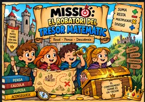 Vista previa - Unidades / Secuencias / Situaciones de Aprendizaje - ESCAPE ROOM: MISSIÓ EL ROBO DEL TRESOR MATEMÀTIC (OPERACIONS) - Portada