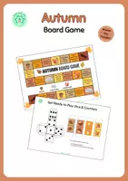 Vista previa - Juegos / Gamificación - Autumn Board Game – ESL Speaking and Vocabulary Practice - Portada