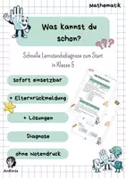 Vorschau - Arbeitsblätter - Was kannst Du schon? - Diagnose in Klasse 5 - Deckblatt