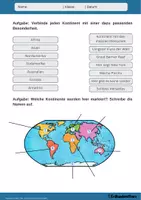 Vorschau - Arbeitsblätter - Kontinente & Ozeane – XXL Materialpaket | 26 Materialien – Erdkunde Sek I - Seite 1