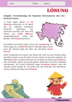 Vorschau - Arbeitsblätter - Asien - Arbeitsblatt zum Kontinent mit Lösung - Erdkunde Klasse 7/8 - Seite 2