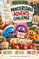 Vorschau - Spiele - Monsterstarke Advents-Challenge – 24 Adventsideen für Klasse 5–6 - Deckblatt