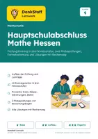 Vorschau - Arbeitsblätter - Hauptschulabschluss Hessen Mathe Training - Deckblatt