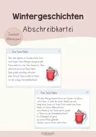Vorschau - Stationenlernen - Freiarbeit: Wintergeschichten zum Abschreiben · Klasse 2–3 - Deckblatt