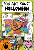 Vorschau - Arbeitsblätter - Halloween | Wachsendes Materialpaket | Grundschule Klasse 1–4 | Deutsch, Kunst & Spiele - Seite 1
