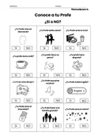 Vorschau - Arbeitsblätter - Conoce a tu Profesor(a) - Seite 1
