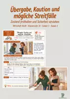 Vorschau - Stundenentwürfe - Übergabe, Kaution und mögliche Streitfälle | Erste eigene Wohnung | Wirtschaft-Recht 10 - Deckblatt