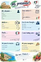 Vorschau - Arbeitsblätter - Italienisch AB Mi presento Italien 🇮🇹 Kennenlernen Austausch - Deckblatt
