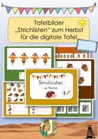 Vorschau - Präsentationen/Tafelbilder - Strichlisten | Tafelbilder für die digitale Tafel | Herbst - Deckblatt