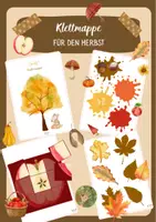 Vorschau - Arbeitsblätter - Klettmappe für den Herbst im Kindergarten - Deckblatt