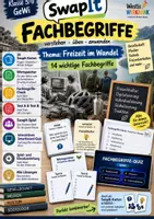 Vorschau - Arbeitsblätter - 🎡 14 FACHBEGRIFFE | Freizeit im Wandel | Karteikarten + Wortspeicher + Swap It Klassensatz + Übungsblatt + Test A/B + Lösungen + Smartboard-Quiz 🎮 - Deckblatt