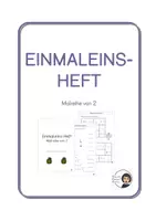 Vorschau - Arbeitsblätter - Einmaleins-Heft Malreihe von 2 - Deckblatt