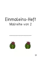 Vorschau - Arbeitsblätter - Einmaleins-Heft Malreihe von 2 - Seite 1