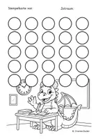 Vorschau - Anderer Materialtyp - Stempelkarte - Verstärkerplan - Drache - Seite 1