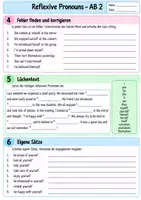 Vorschau - Arbeitsblätter - Reflexive Pronouns – Merkblatt & Übungsblatt | Englisch - Reflexivpronomen - Seite 3
