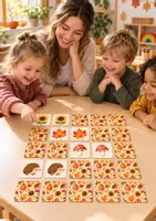 Vorschau - Spiele - Herbst Spiel "Paare finden" | 24 Bildpaare für Kita, Vorschule & Grundschule | Herbstspiel Kinder 4-8 Jahre - Seite 1